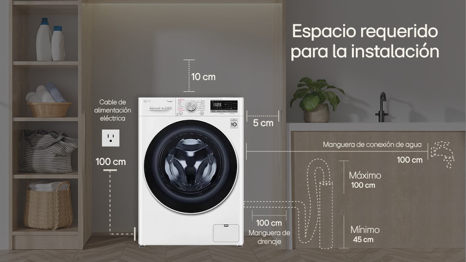 Dimensiones lavadora